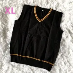 ❣️魔法学校風 ❣️ベストセーター ニットカーディガン 制服 Vネック XL