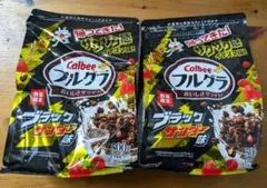 【数量限定】カルビー フルグラブラックサンダー500g グラノーラシリアル　２袋のサムネイル
