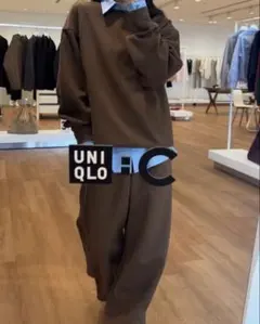 UNIQLO Ｃブラウン スウェットセット