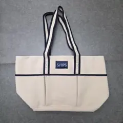未使用！SHIPS×YANASEキャンバストートバッグ 帆布 A4 ノベルティのサムネイル