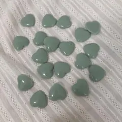 【19個セット】ハート　パーツ　カボション　ハンドメイド　ビーズ