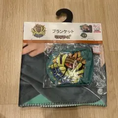 【新品】即発送　リアルピース　ブランケットこぺ　収納ポーチ付き　グリーンひざ掛け