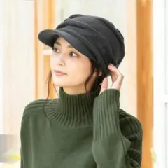 ニットキャスケット ニット帽 防寒 グレー