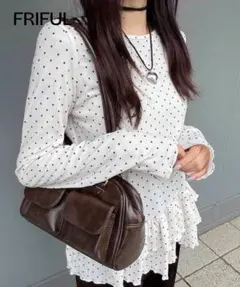 SHEIN ドットトップスM