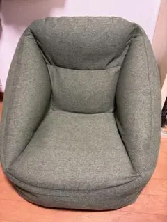 無印良品　空気でできたソファ　グリーン