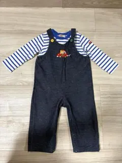 ★ミキハウス カットソー&デニムカバーオール セット★のサムネイル