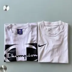 NIKE champion 半袖白Tシャツ　140㎝のサムネイル