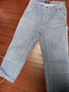 x-largeワイドパンツ ライトブルー 多ポケット