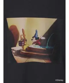 Disney FANTASIA ファンタジア ラグラン ロングTシャツ ブラック