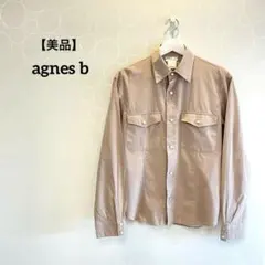 【美品】アニエスベー agnes b 長袖シャツ コットン M フランス製