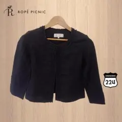 ROPE'PICNIC　黒　ジャケット　サイズ38号　FUL-0032のサムネイル