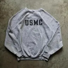 【希少XL】80s USA製 ソフィー USMC スウェット ラグラン グレーのサムネイル