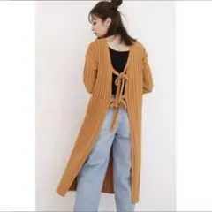 N.Natural Beauty Basic ニット ワンピース バックオープン
