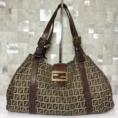 FENDI フェンディ　マンマバケット　トートバッグ　ズッカ　ズッキーノ