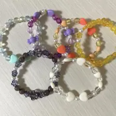 ビーズブレスレット 6点セット