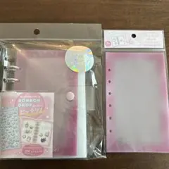 まりぶ様 クーリア ピンク とうめいシール帳 リフィル8枚セット