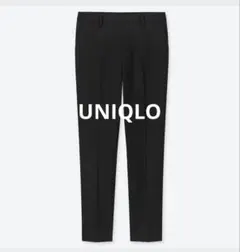 ま*さ様 UNIQLO EZY アンクル　パンツ　ウエストストレッチ　S ブラッ