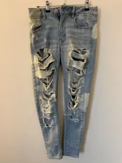AMERICAN EAGLE ダメージスキニージーンズ スキニー
