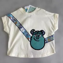 【新品】90 ミュウ！ピクサー　サリーポシェット風　半袖Ｔシャツ　ホワイト　白