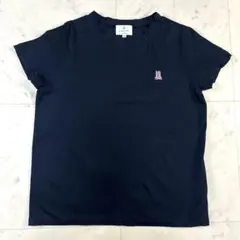 ランバンオンブルー バックロゴ 半袖Tシャツ 38 黒 ピンクロゴのサムネイル
