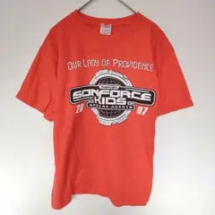 ギルダン 半袖Tシャツ クルーネック ロゴ プリント キッズM 橙 カジュアルのサムネイル
