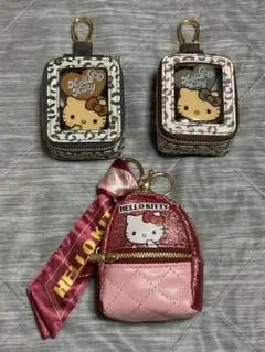 ハローキティ ウィンドウチャームケース スカーフ付き キラキラチャームリュック