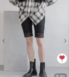 LOWRYSFARM バイカーパンツ　レース