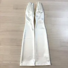 【美品】日本製 ウェディンググローブ 50cm サテンロング手袋