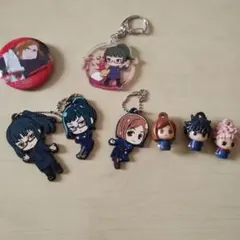 呪術廻戦 バスボール びっくらたまご でふぉラバ 筆 キーホルダー 缶バッチ