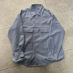 グレー シャツジャケット 2ポケット