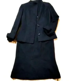 INDIVI インディヴィ ブラック ツイード セットアップスーツ 38