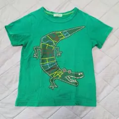hakka kids ワニ柄 Tシャツ グリーン 130cmのサムネイル