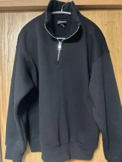 H&M ハーフジップトレーナー ブラック S 未使用