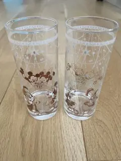 東京ディズニーシー★ガラス製コップ★グラス★ミッキーミニードナルドデイジー