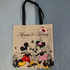 ミッキー&ミニー　不織布　トートバッグ　エコバッグ