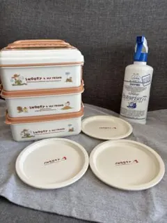 スヌーピー 3段 お弁当箱 ピクニック お皿3枚付き