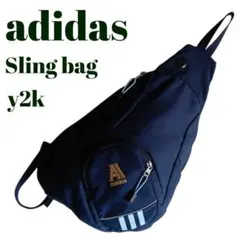 ゆ。 adidas アディダス パフォーマンスロゴ y2k スリングバッグ 00s adidas アディダス パフォーマンスロゴ スリングバッグ ワン