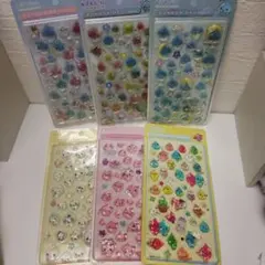 しずくちゃん風 ボンボンドロップシール 6枚セット