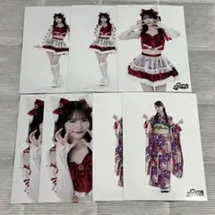 CUTE STREET 真鍋凪咲 生写真 7枚セット クリスマス 振袖