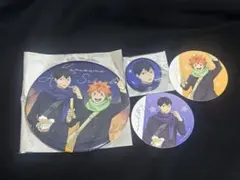 日向翔陽 影山飛雄 コスモワールド 缶バッジ デカ缶バッジ コースター
