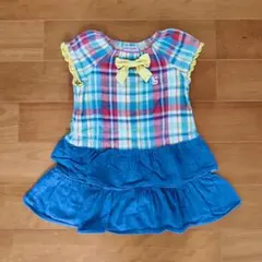 【美品】ミキハウス　ノースリーブワンピース