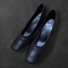 Wacoal Comfort スクエアトゥ パンプス ブラック 23のサムネイル