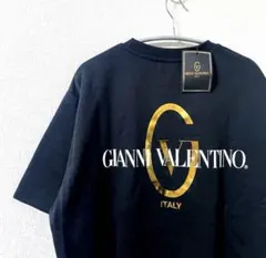 新品　希少　ジャンニバレンチノ　Tシャツ バックプリント　ゴールドロゴ　Mのサムネイル
