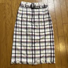 Heather チェックスカート　M