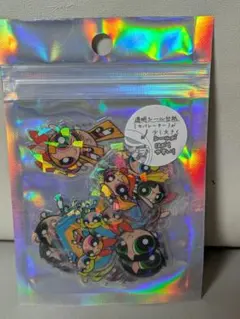 ★パワーパフガールズ★✨️オーロラ✨️ホログラム加工のクリアシール