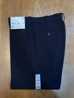 UNIQLO 感動パンツ スリムフィットノータック 73×85 ネイビー