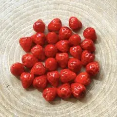 ミニチュア 苺 30粒 ミニチュアスイーツ クレイケーキに 樹脂粘土