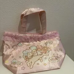 リトルツインスターズ　キキ&ララ くじ　トートバッグ　お弁当バッグ
