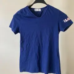 Private Label 半袖Tシャツ ネイビー 平成レトロ　かわいい