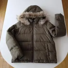超美品！SPB オリーブ色 ファー付きダウンジャケット Mサイズ